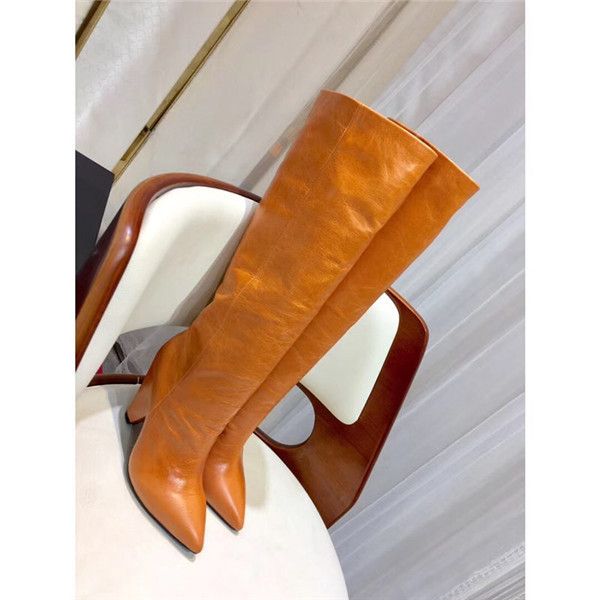 full leather thin-high boots women winter new oil wax leather wrinkled knee boots high heel pointed toe boots, Black
full leather thin-high boots women winter new oil wax leather wrinkled knee boots high heel pointed toe boots, Black