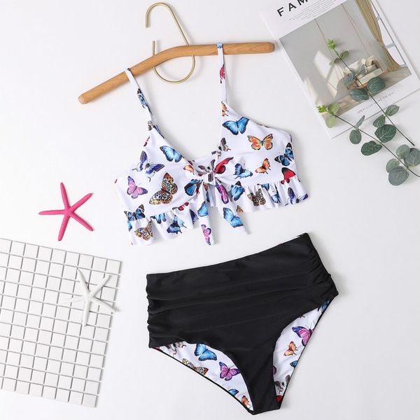 20ss fashion women's swimwear summer new bikini swimsuit double-sided sling butterfly print split bikini swimsuit size s-xl, White;black
20ss fashion women's swimwear summer new bikini swimsuit double-sided sling butterfly print split bikini swimsuit size s-xl, White;black