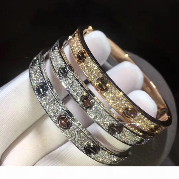 card home selling style couple bracelet wide version narrow version inlaid zircon men and women gold silver three rows of zircon bangle, Black
card home selling style couple bracelet wide version narrow version inlaid zircon men and women gold silver three rows of zircon bangle, Black