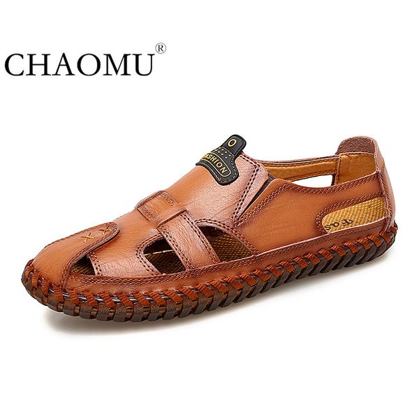 hollow men's shoes baotou leather shoes men's sandals summer sandals leather slippers without heel middle-aged father, Black
hollow men's shoes baotou leather shoes men's sandals summer sandals leather slippers without heel middle-aged father, Black