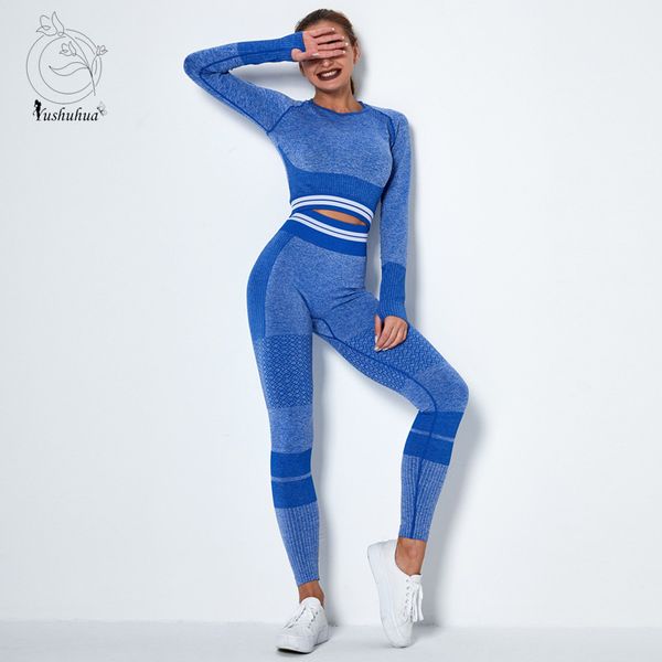 women vital seamless yoga set gym clothing fitness leggings+cropped shirts sport suit women long sleeve tracksuit active wear, White;red
women vital seamless yoga set gym clothing fitness leggings+cropped shirts sport suit women long sleeve tracksuit active wear, White;red