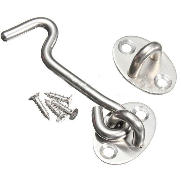 stainless steel cabin hook and eye latch lock shed gate door catch silent holder
stainless steel cabin hook and eye latch lock shed gate door catch silent holder