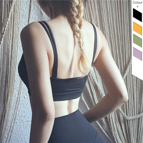 new push up sports bra for women active wear fitness women double strape padded gym bra workout crop, White;black
new push up sports bra for women active wear fitness women double strape padded gym bra workout crop, White;black