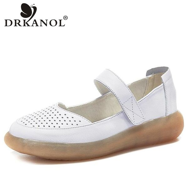 drkanol fashion women flat shoes summer breathable holes shallow genuine leather casual flats shoes women loafers big size 34-41, Black
drkanol fashion women flat shoes summer breathable holes shallow genuine leather casual flats shoes women loafers big size 34-41, Black