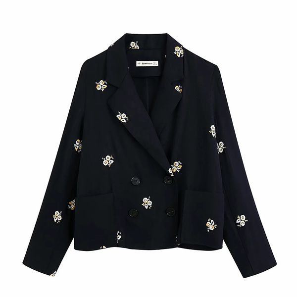 black blazer women fashion embroidery blazers jacket double breasted long sleeve suit jackets casual blazer coat, White;black
black blazer women fashion embroidery blazers jacket double breasted long sleeve suit jackets casual blazer coat, White;black
