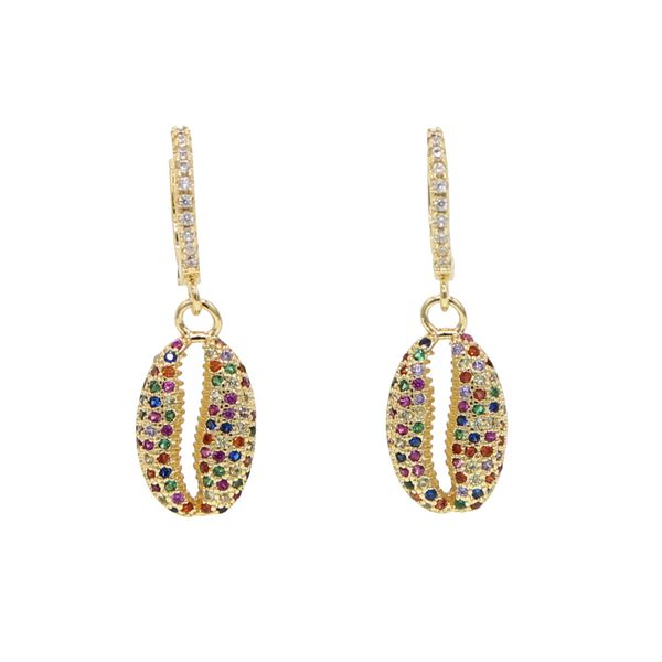 2019 new arrival cute sea shell women earrings paved white rainbow cz circle statement bohemian fashion ocean nice jewelry gifts, Silver
2019 new arrival cute sea shell women earrings paved white rainbow cz circle statement bohemian fashion ocean nice jewelry gifts, Silver