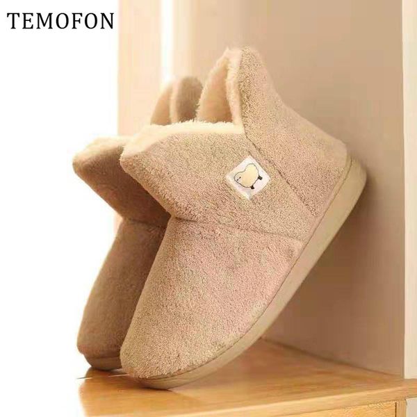 temofon big size winter shoes women warm soft fur slippers female plush flip flops comfort furry women's slippers house hvt1437, Black 
temofon big size winter shoes women warm soft fur slippers female plush flip flops comfort furry women's slippers house hvt1437, Black