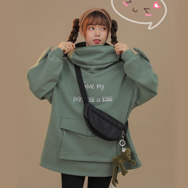 women's hoodies & sweatshirts letters print cute harajuku women frog pullover loose sweatshirt avocado green hooded lovely thick autum, Black
women's hoodies & sweatshirts letters print cute harajuku women frog pullover loose sweatshirt avocado green hooded lovely thick autum, Black