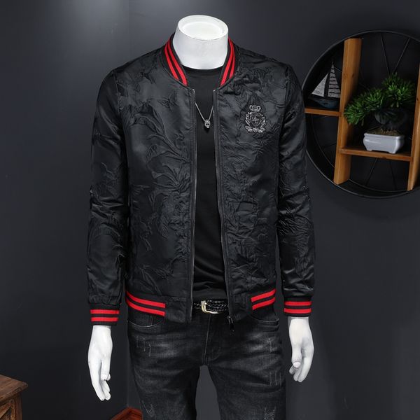 men's jacket spring and autumn 2020 new embroidery youth handsome all-match korean trend brand casual jacket, Black;brown
men's jacket spring and autumn 2020 new embroidery youth handsome all-match korean trend brand casual jacket, Black;brown