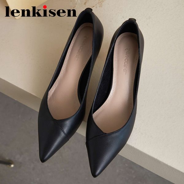 lenkisen 2020 autumn recommend genuine leather pointed toe strange high heels office lady daily wear shallow slip on pumps l86, Black
lenkisen 2020 autumn recommend genuine leather pointed toe strange high heels office lady daily wear shallow slip on pumps l86, Black