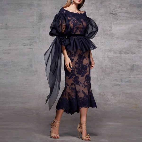 new customize lace navy blue evening dresses peplum sheer sleeves appliques abendkleider mermaid lace elegant evening gown, Black;red
new customize lace navy blue evening dresses peplum sheer sleeves appliques abendkleider mermaid lace elegant evening gown, Black;red