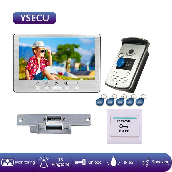 video door phones ysecu 7'' 1000tvl wired phone with rfid calling panel support electronic lock home intercoms waterproof ir led
video door phones ysecu 7'' 1000tvl wired phone with rfid calling panel support electronic lock home intercoms waterproof ir led