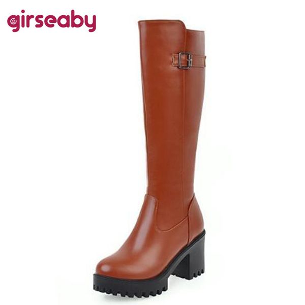 girseaby ladies platform boots shoes women knee high buckle zipper long boots woman winter footwear size33-45 botas mujer, Black
girseaby ladies platform boots shoes women knee high buckle zipper long boots woman winter footwear size33-45 botas mujer, Black