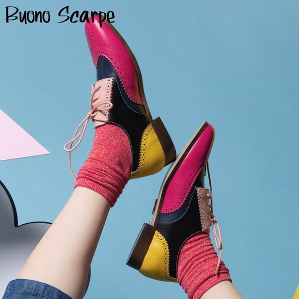 retro women oxford shoes genuine leather casual women single shoes mixed color lace up leisure heel pumps ladies brogue, Black
retro women oxford shoes genuine leather casual women single shoes mixed color lace up leisure heel pumps ladies brogue, Black