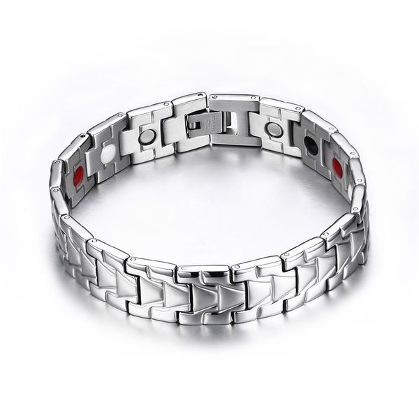 women men health germanium magnetic bracelet with health stones for arthritis pain relief-stainless steel therapy bracelets, Black
women men health germanium magnetic bracelet with health stones for arthritis pain relief-stainless steel therapy bracelets, Black