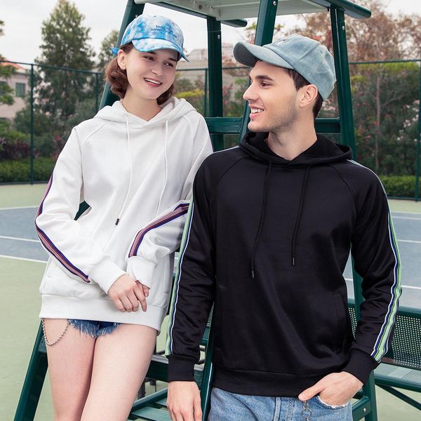 designer hoodies couple hoodies solid color long sleeve autumn winter mens sweatshirts striped hooded mens, Black
designer hoodies couple hoodies solid color long sleeve autumn winter mens sweatshirts striped hooded mens, Black