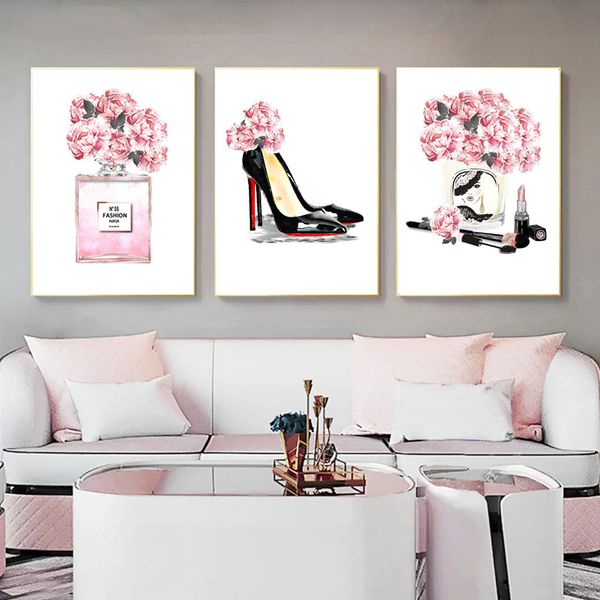 fashion posters high heels canvas painting perfume bottle wall art prints poster make up wall pictures for girl room decor
fashion posters high heels canvas painting perfume bottle wall art prints poster make up wall pictures for girl room decor
