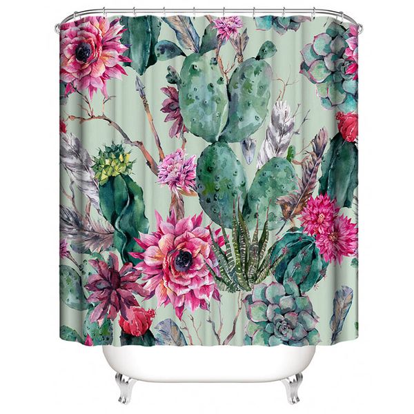 shower curtains, tropical cactus flowers blossom bath curtain durable waterproof fabric funny bathroom curtain with 12 hooks 180x180cm
shower curtains, tropical cactus flowers blossom bath curtain durable waterproof fabric funny bathroom curtain with 12 hooks 180x180cm