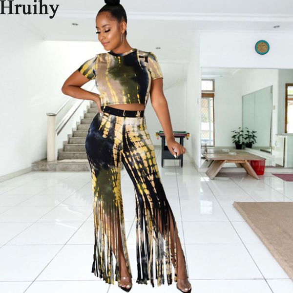 tie dye two piece outfits tshirt&woman pants tassel design casual fashion women clothes high street style party women sets, Gray
tie dye two piece outfits tshirt&woman pants tassel design casual fashion women clothes high street style party women sets, Gray