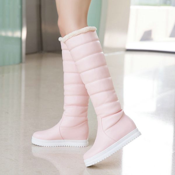 winter warm knee high boots women platform wedges high heels snow boots slip on winter ladies shoes white black pink
winter warm knee high boots women platform wedges high heels snow boots slip on winter ladies shoes white black pink