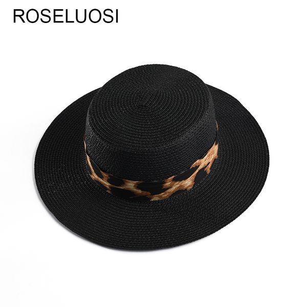 roseluosi sun hats 2020 spring summer brand new fashion leopard belt flat straw hat for women men's beach hats, Blue;gray
roseluosi sun hats 2020 spring summer brand new fashion leopard belt flat straw hat for women men's beach hats, Blue;gray