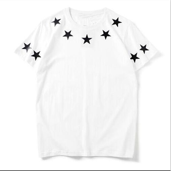 19ss stars printing t shirt men fashion short sleeve mens tee shirts with letters tag breathable summer clothing s-xl, White;black
19ss stars printing t shirt men fashion short sleeve mens tee shirts with letters tag breathable summer clothing s-xl, White;black