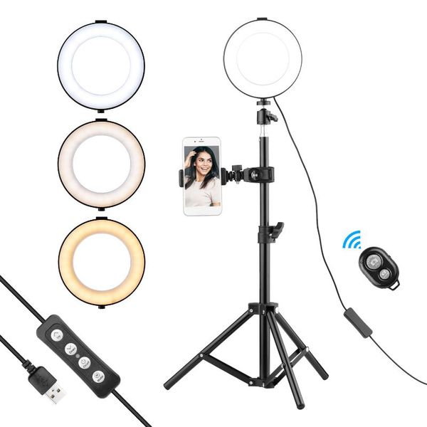 6 inch ring light selfie beauty led light usb pgraphy 3 lighting modes dimmable with remote shutter for live makeup
6 inch ring light selfie beauty led light usb pgraphy 3 lighting modes dimmable with remote shutter for live makeup