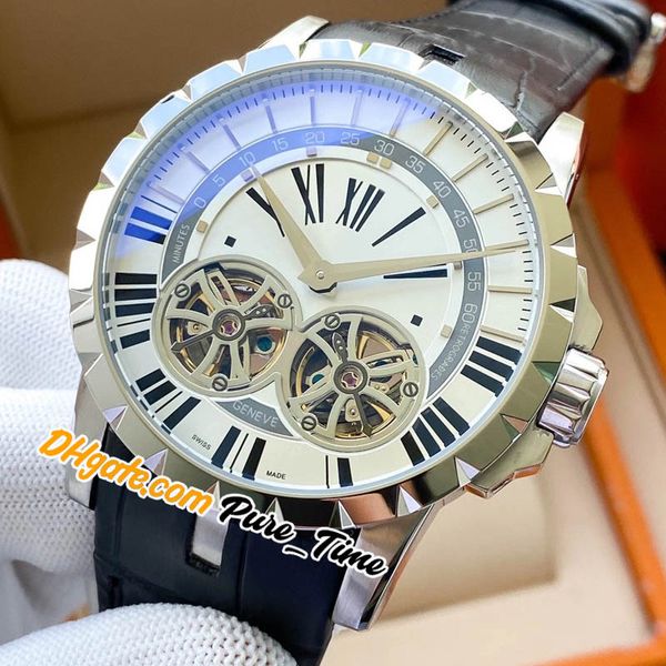 luxury new 46 rddbex0249 double tourbillon automatic mens watch steel case white dial leather strap gents watches pure_time e66, Slivery;brown
luxury new 46 rddbex0249 double tourbillon automatic mens watch steel case white dial leather strap gents watches pure_time e66, Slivery;brown