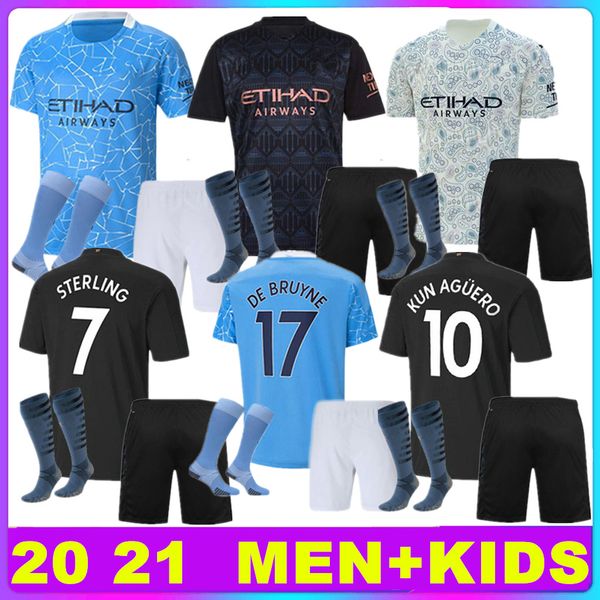 man kids 20 21 manchester kun aguero city soccer jerseys kit 20 2021 sterling mahrez football shirts de bruyne men full set uniform, Black
man kids 20 21 manchester kun aguero city soccer jerseys kit 20 2021 sterling mahrez football shirts de bruyne men full set uniform, Black