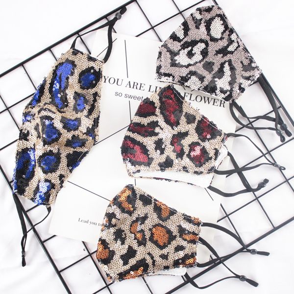 fashion bling bling leopard sequins face mask dustproof mouth masks designer washable reusable women face mask
fashion bling bling leopard sequins face mask dustproof mouth masks designer washable reusable women face mask