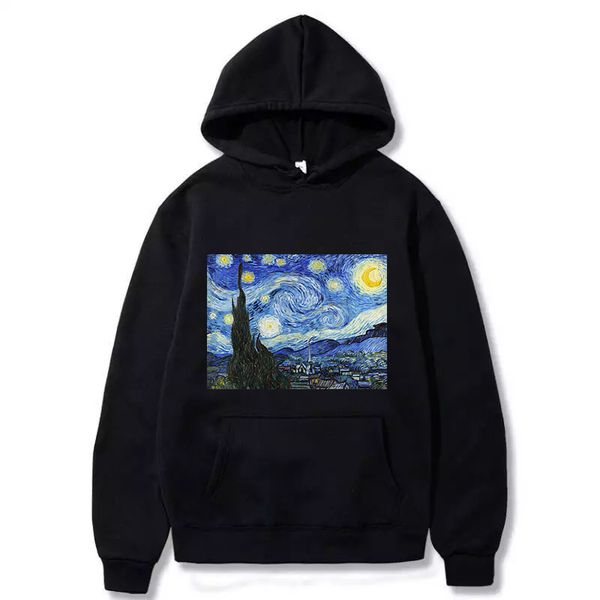 autumn winter gogh oil painting pullover thick loose women hoodiesfleece harajuku contrast color sweatshirt female, Black
autumn winter gogh oil painting pullover thick loose women hoodiesfleece harajuku contrast color sweatshirt female, Black
