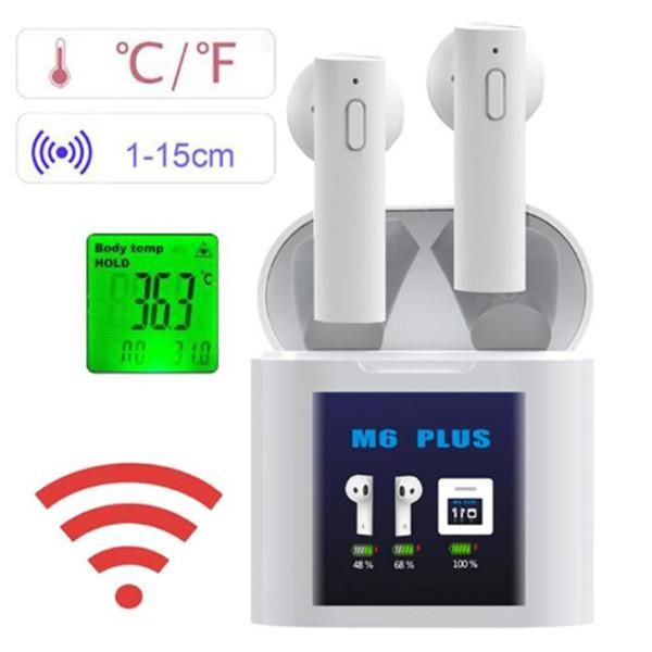 cgjxsm6 plus tws wireless bluetooth earphons power display in -ear earbuds mini sports headphones forehead gun temperature measureing
cgjxsm6 plus tws wireless bluetooth earphons power display in -ear earbuds mini sports headphones forehead gun temperature measureing