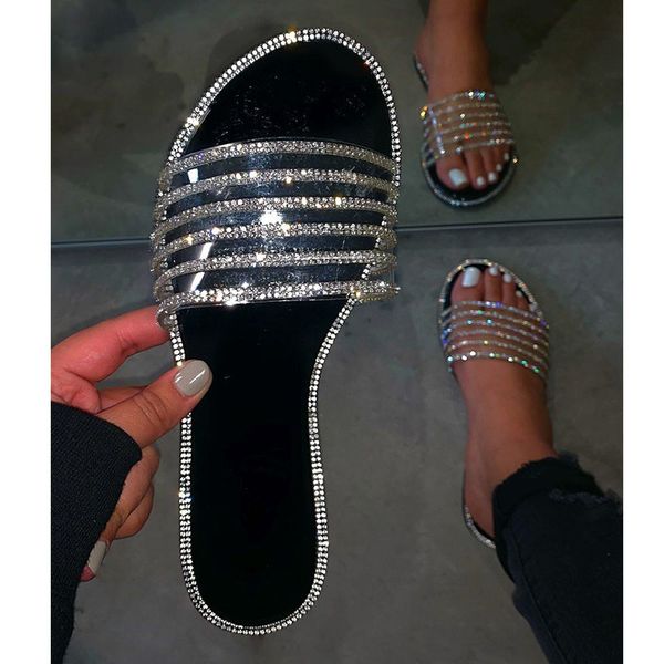 slippers 2021 summer glitter women shoes flat sandals rhinestone beach house ladies bling slides black pantuflas
slippers 2021 summer glitter women shoes flat sandals rhinestone beach house ladies bling slides black pantuflas