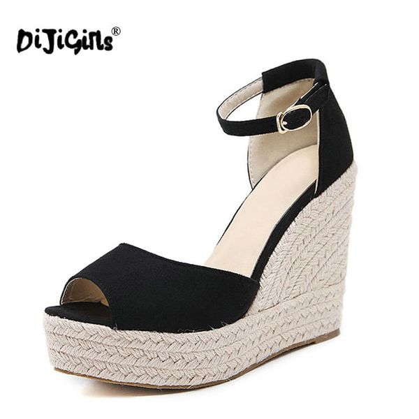 size 41-42 fashion superior quality comfortable bohemian wedges women sandals for lady shoes high platform open toe, Black
size 41-42 fashion superior quality comfortable bohemian wedges women sandals for lady shoes high platform open toe, Black