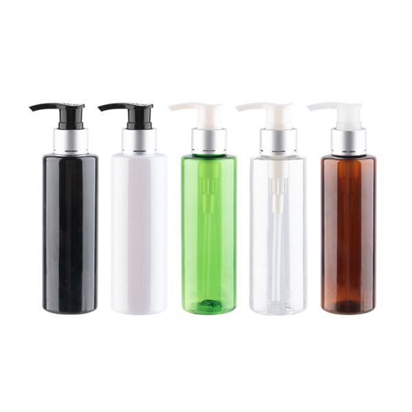 empty refillbale lotion pump bottles with silver aluminum collar 150ml 5oz capacity plastic container packaging shampoo bottles
empty refillbale lotion pump bottles with silver aluminum collar 150ml 5oz capacity plastic container packaging shampoo bottles