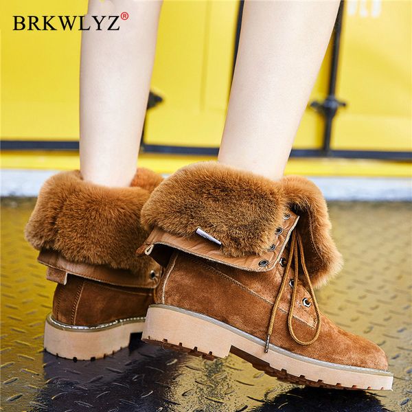 plus size 35-41 new genuine leather boots women shoes lace up thick fur warm mid calf boots retro winter snow, Black
plus size 35-41 new genuine leather boots women shoes lace up thick fur warm mid calf boots retro winter snow, Black