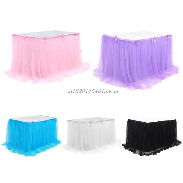 rectangle tulle table skirt cover for wedding baby shower birthday party decoration layered tutu mesh tablecloth with bowknot
rectangle tulle table skirt cover for wedding baby shower birthday party decoration layered tutu mesh tablecloth with bowknot