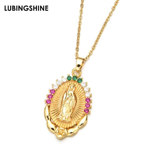 vintage cubic zircon virgin mary pendant necklace stainless steel long chain necklaces for women men christian jewelry, Silver
vintage cubic zircon virgin mary pendant necklace stainless steel long chain necklaces for women men christian jewelry, Silver
