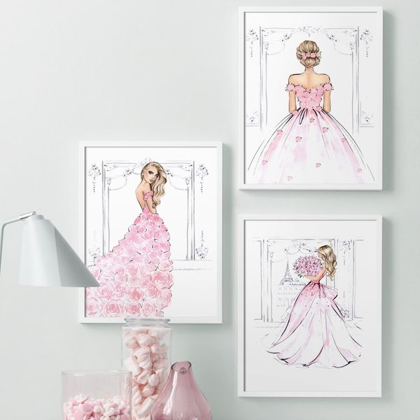 fashion girl pink rose свадебное платье wall art холст картина скандинавские плакаты и печать стена картины для гостиной home decor
fashion girl pink rose свадебное платье wall art холст картина скандинавские плакаты и печать стена картины для гостиной home decor