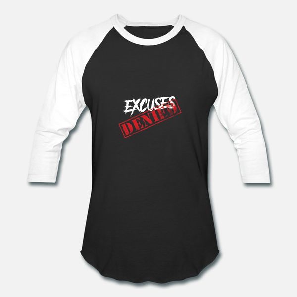 excuses denied t shirt men knitted cotton crew neck formal fit building spring autumn outfit shirt
excuses denied t shirt men knitted cotton crew neck formal fit building spring autumn outfit shirt