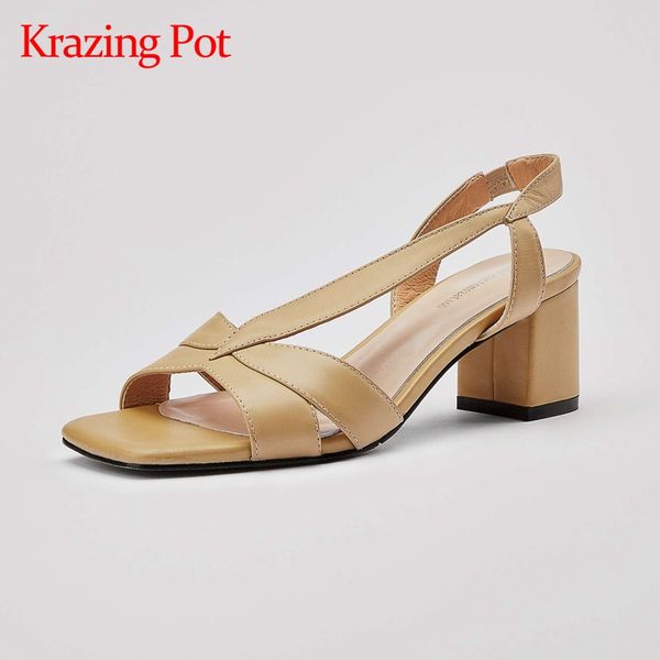 krazing pot streetwear gorgeous dating dress square peep toe high square heels summer sandals elastic band office lady dress l05, Black
krazing pot streetwear gorgeous dating dress square peep toe high square heels summer sandals elastic band office lady dress l05, Black