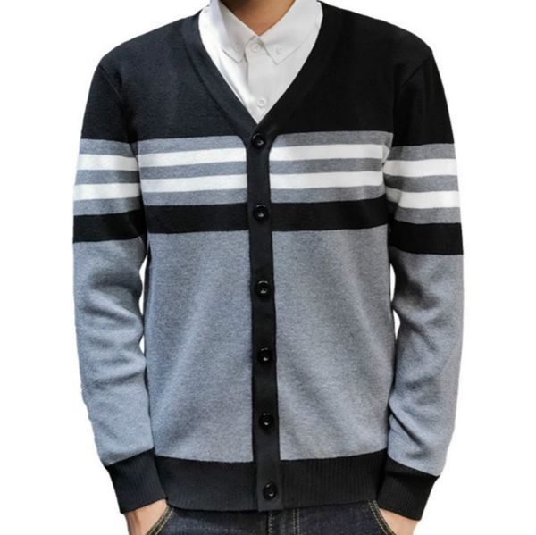 sweater men's cardigan coat korean-style trend 2020 new style outer wear autumn clothing fashion 3xl j972, White;black
sweater men's cardigan coat korean-style trend 2020 new style outer wear autumn clothing fashion 3xl j972, White;black