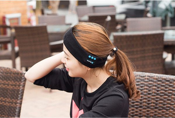 Image of Music Headband hats Sleeping Bluetooth Headwear earphones Speaker Runing Headset Fashion Runing Sport