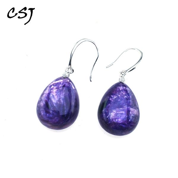 other csj elgant natural charoite stud earrings 925 sterling silver fine jewelry for women wedding engagment party gift, Golden;silver
other csj elgant natural charoite stud earrings 925 sterling silver fine jewelry for women wedding engagment party gift, Golden;silver