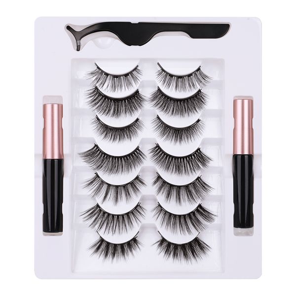 thick natural long magnetic eyelashes 7 pairs set with magnet eyeliner handmade fake lashes non-glue eye lashes with tweezer dhl free
thick natural long magnetic eyelashes 7 pairs set with magnet eyeliner handmade fake lashes non-glue eye lashes with tweezer dhl free