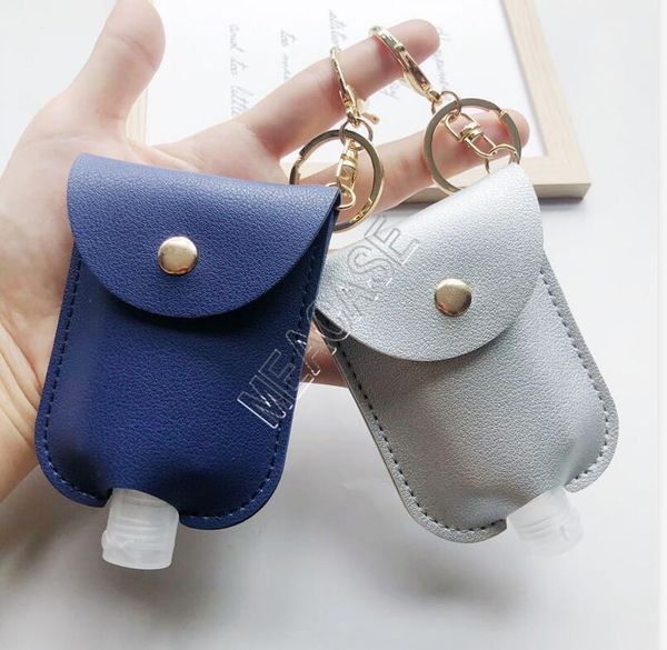 30ml hand sanitizer bottle with pu leather cover cases sleeve key chain ring bag pendants clear alcohol gel perfume travel bottles d81905
30ml hand sanitizer bottle with pu leather cover cases sleeve key chain ring bag pendants clear alcohol gel perfume travel bottles d81905