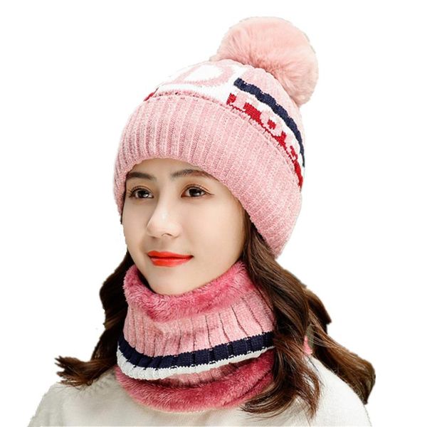 brand new outdoor cycling windproof bonnet wool capsletter knitting hats women velvet thick beanie skullies hat bib suit female, Blue;gray 
brand new outdoor cycling windproof bonnet wool capsletter knitting hats women velvet thick beanie skullies hat bib suit female, Blue;gray
