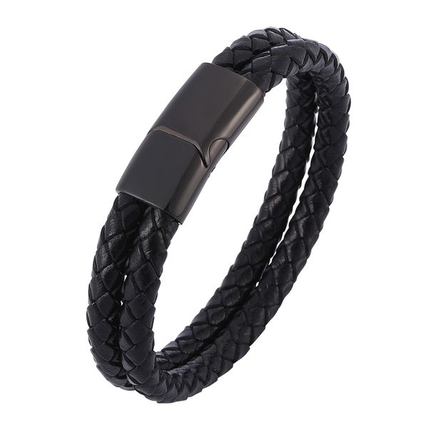 jewelry of men black stainless steel braided leather bracelet magnetic clasp bangle fashion gift bb0507, Golden;silver
jewelry of men black stainless steel braided leather bracelet magnetic clasp bangle fashion gift bb0507, Golden;silver