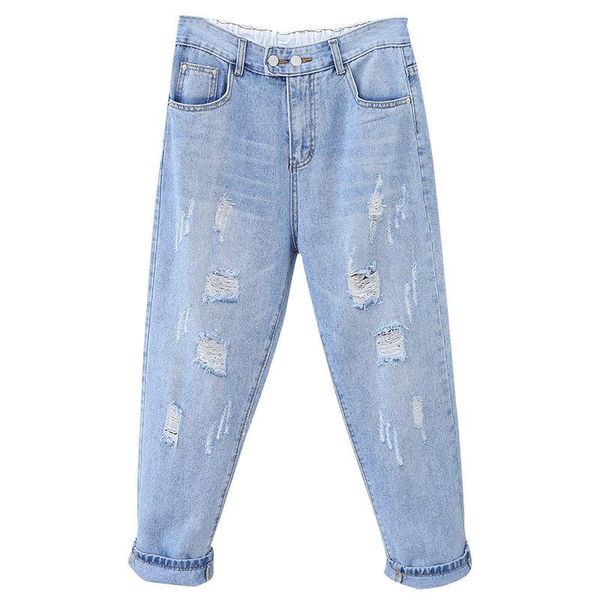 4xl 5xl summer plus size hole harem jean high waist casual blue nine jean women big large size loose elastic waist jean
4xl 5xl summer plus size hole harem jean high waist casual blue nine jean women big large size loose elastic waist jean