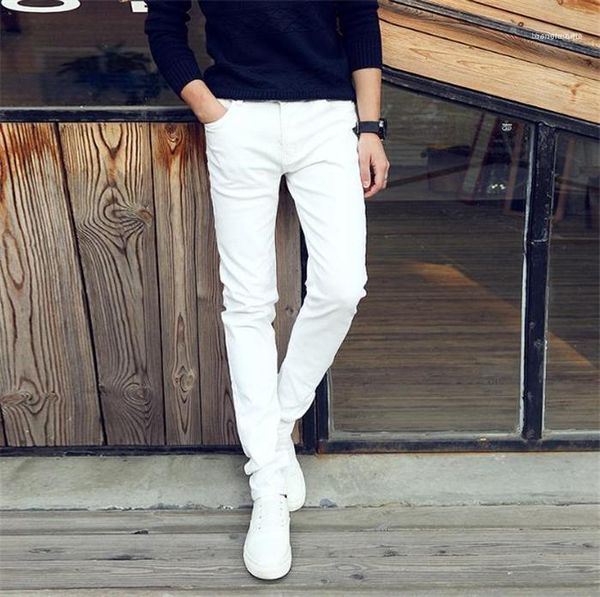 black mens jeans solid color mens pencil pants youth casual fashion slim mens stretch trousers white
black mens jeans solid color mens pencil pants youth casual fashion slim mens stretch trousers white